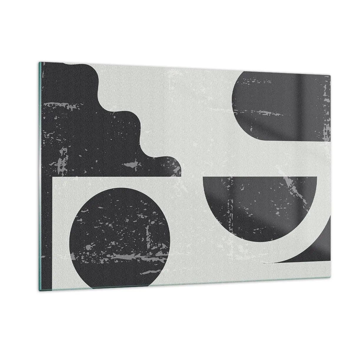 Schilderen op glas - Compositie boven en onder - 120x80 cm