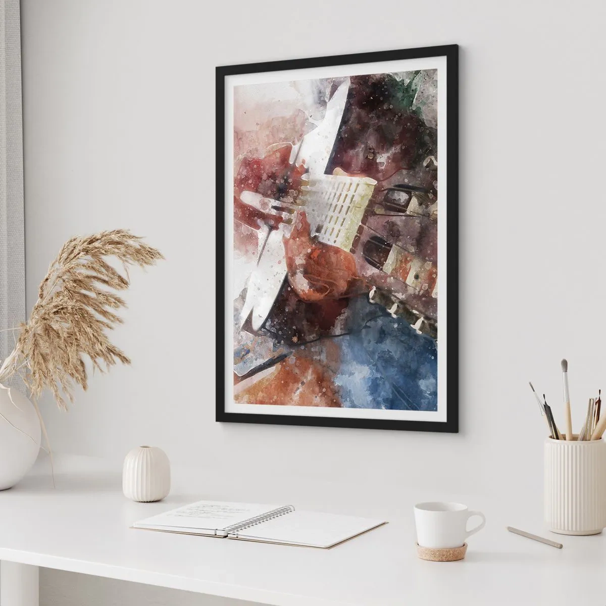 Poster in een zwarte lijst - En wat vind je ervan? - 30x40 cm