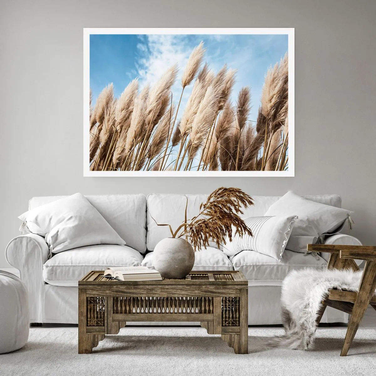 Poster - Zonnige en winderige streling - 100x70 cm