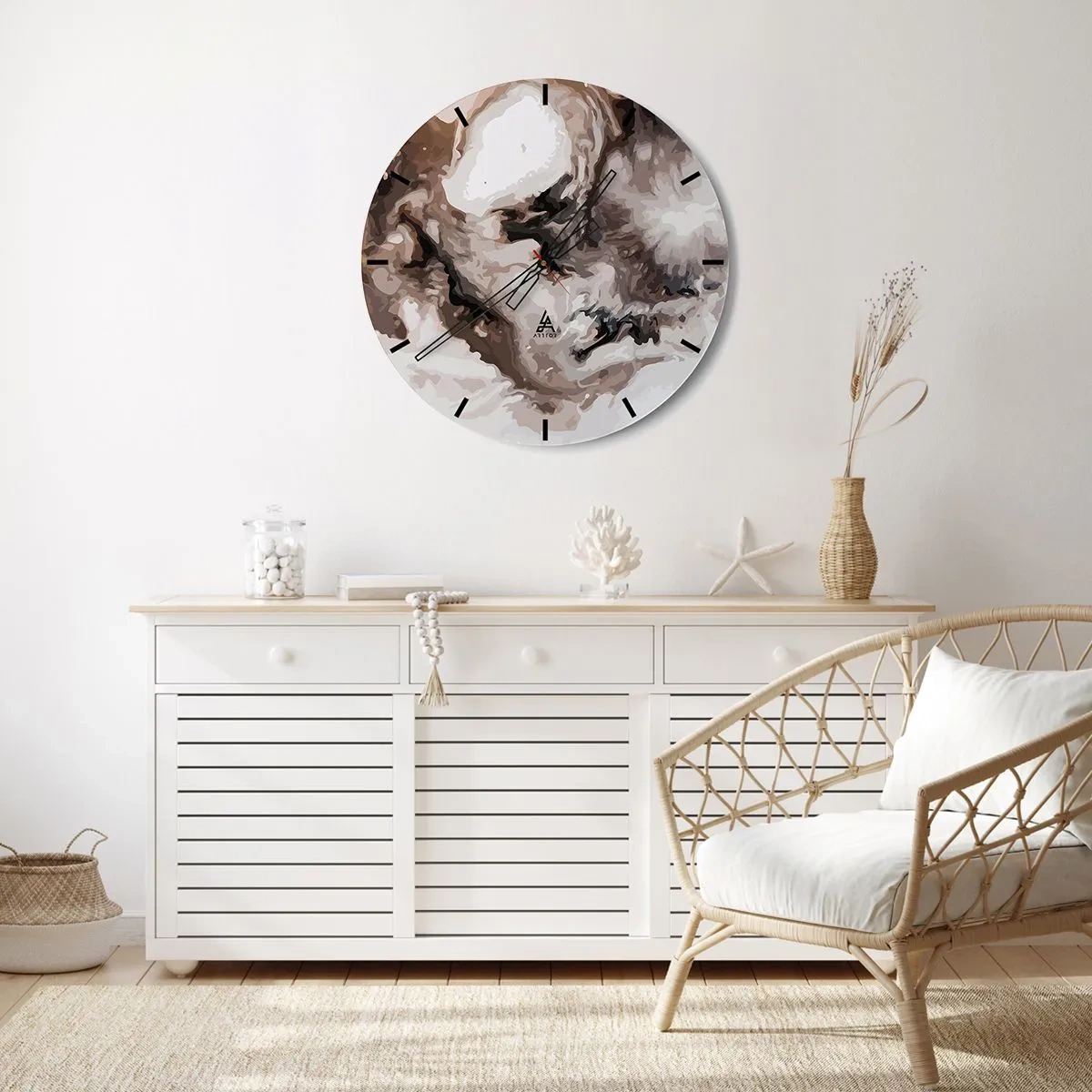 Wandklok - Klok - De geboorte van een sterrenstelsel - 40x40 cm