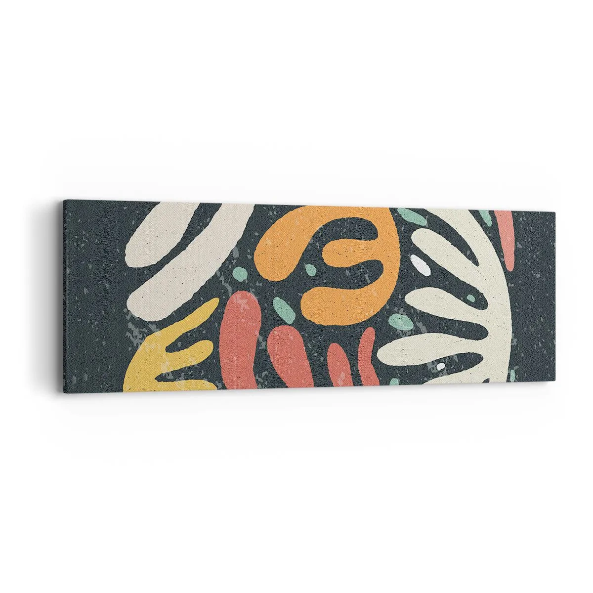 Schilderen op canvas - Compositie – ik sta op het punt je te pakken te krijgen - 90x30 cm