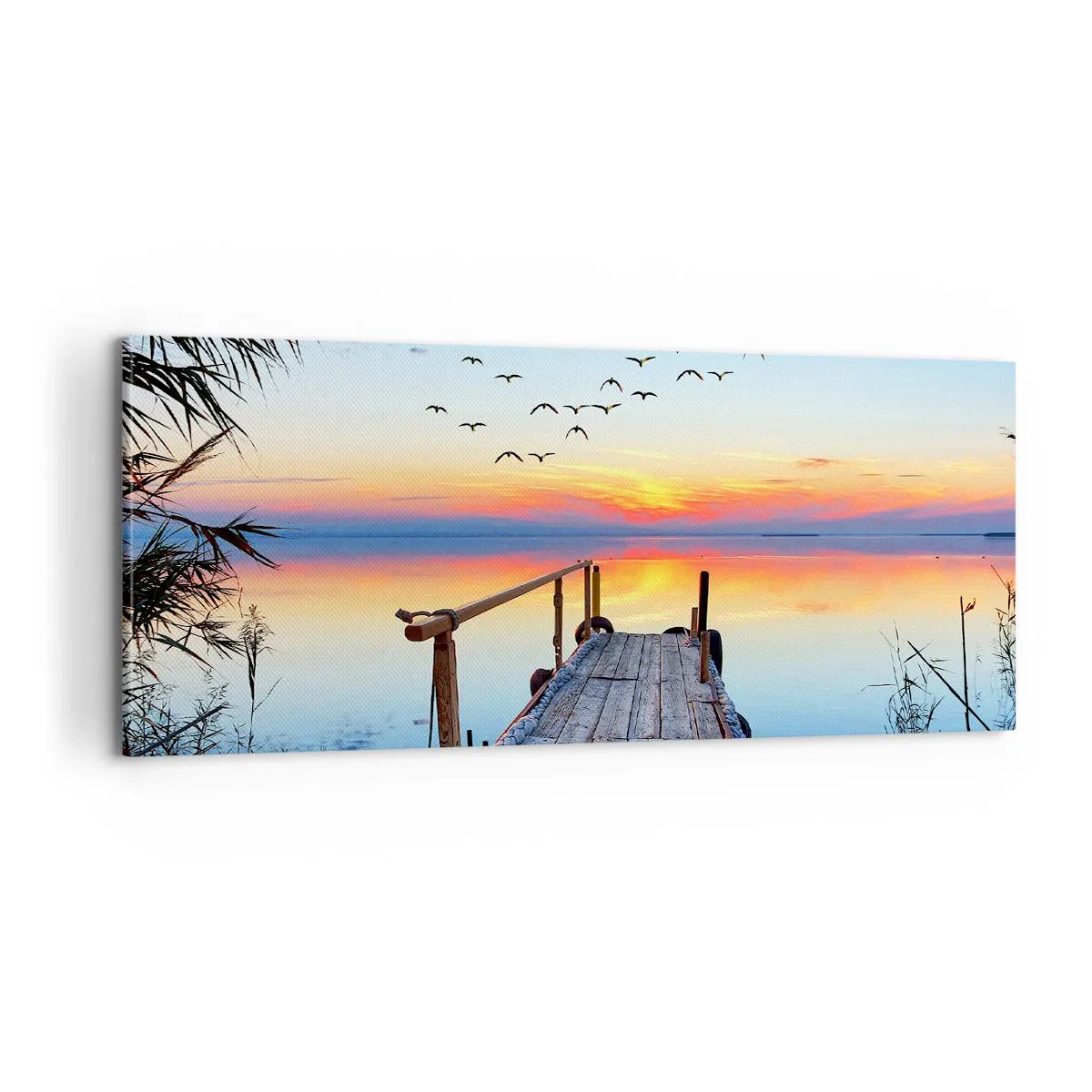 Schilderen op canvas - Het is tijd om terug te gaan... - 100x40 cm