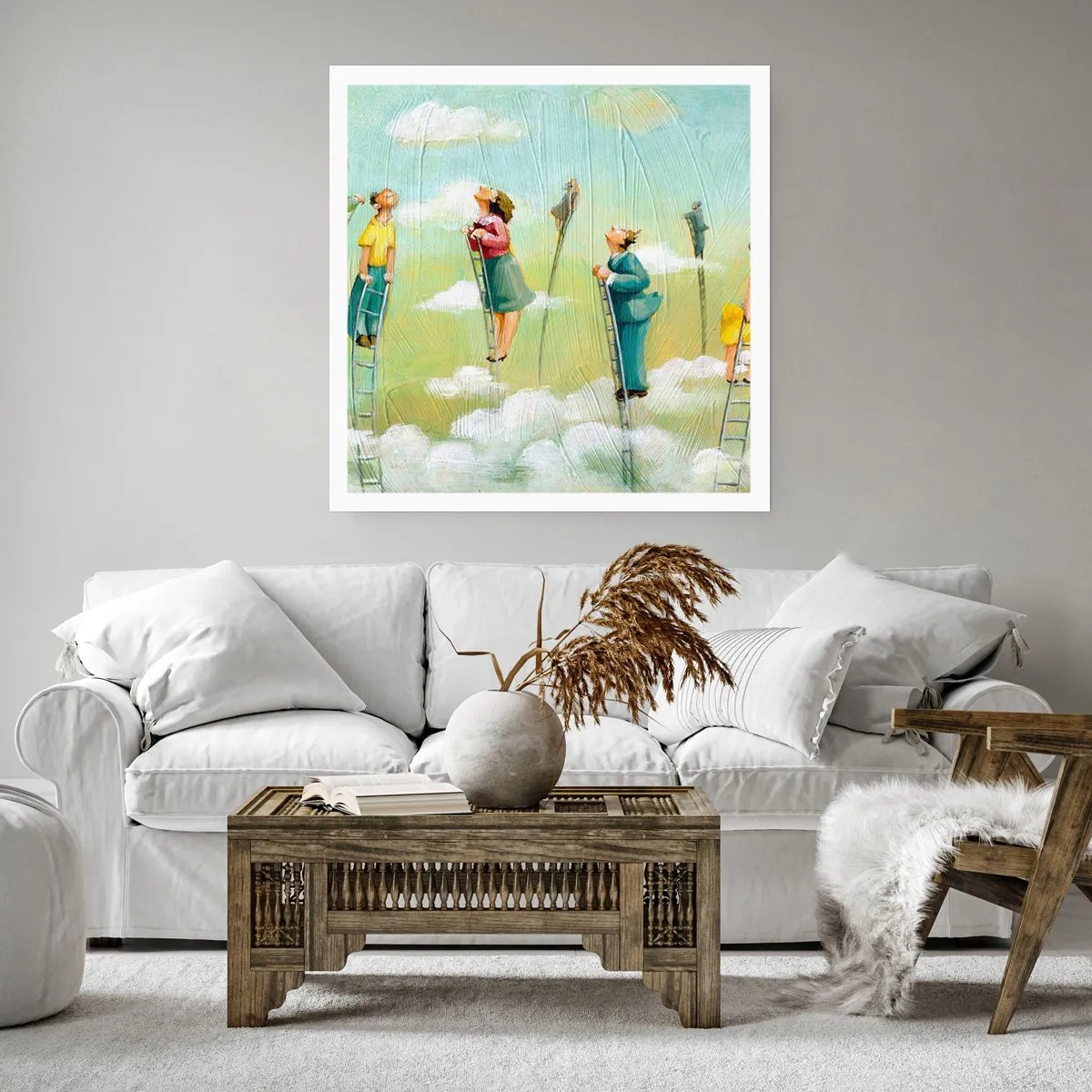 Poster - Achter je droom - 40x40 cm