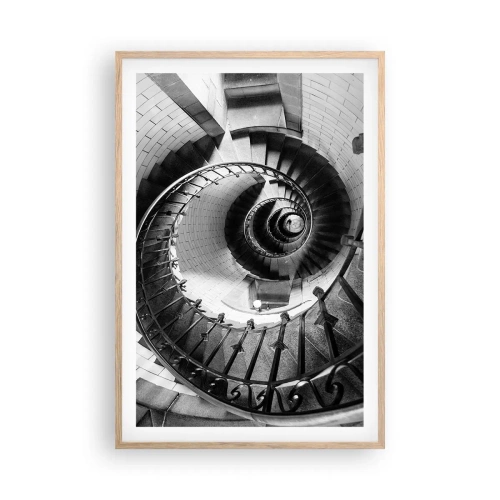 Een poster in een licht eiken lijst - Hoger en hoger - 61x91 cm