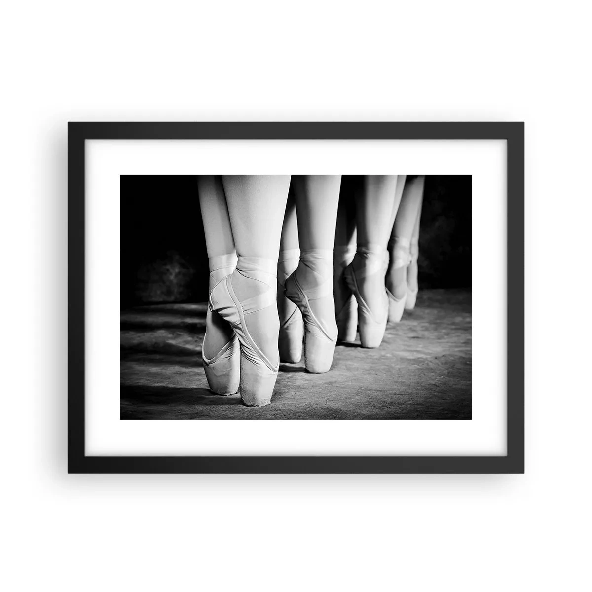 Poster in een zwarte lijst - Samen, lichtjes - 40x30 cm