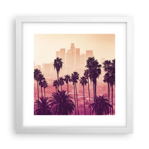 Poster in een witte lijst - Californisch landschap - 30x30 cm