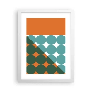 Poster in een witte lijst - Omhoog en diagonaal - 30x40 cm