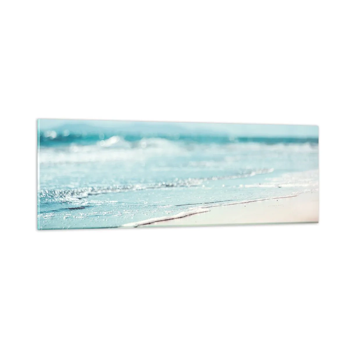 Schilderen op glas - Warmte en geluid - 90x30 cm