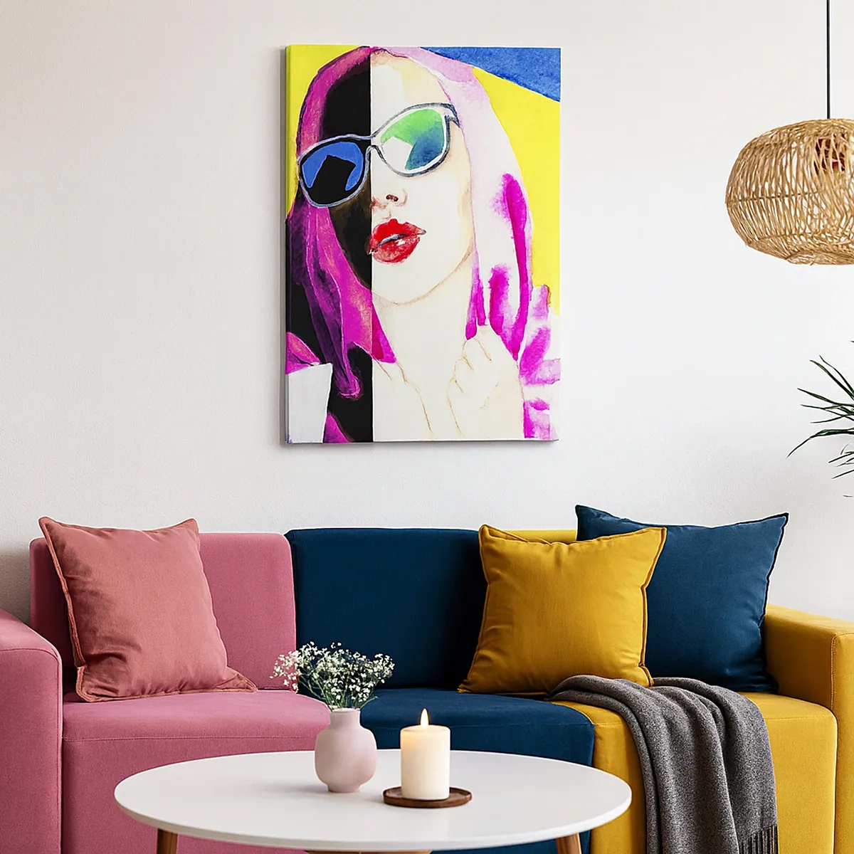 Schilderen op canvas - Ik ben niet wit en ik ben niet zwart - 50x70 cm