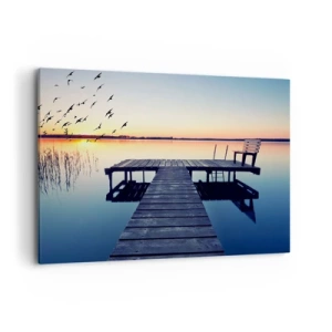 Schilderen op canvas - Dat was een goede dag - 100x70 cm