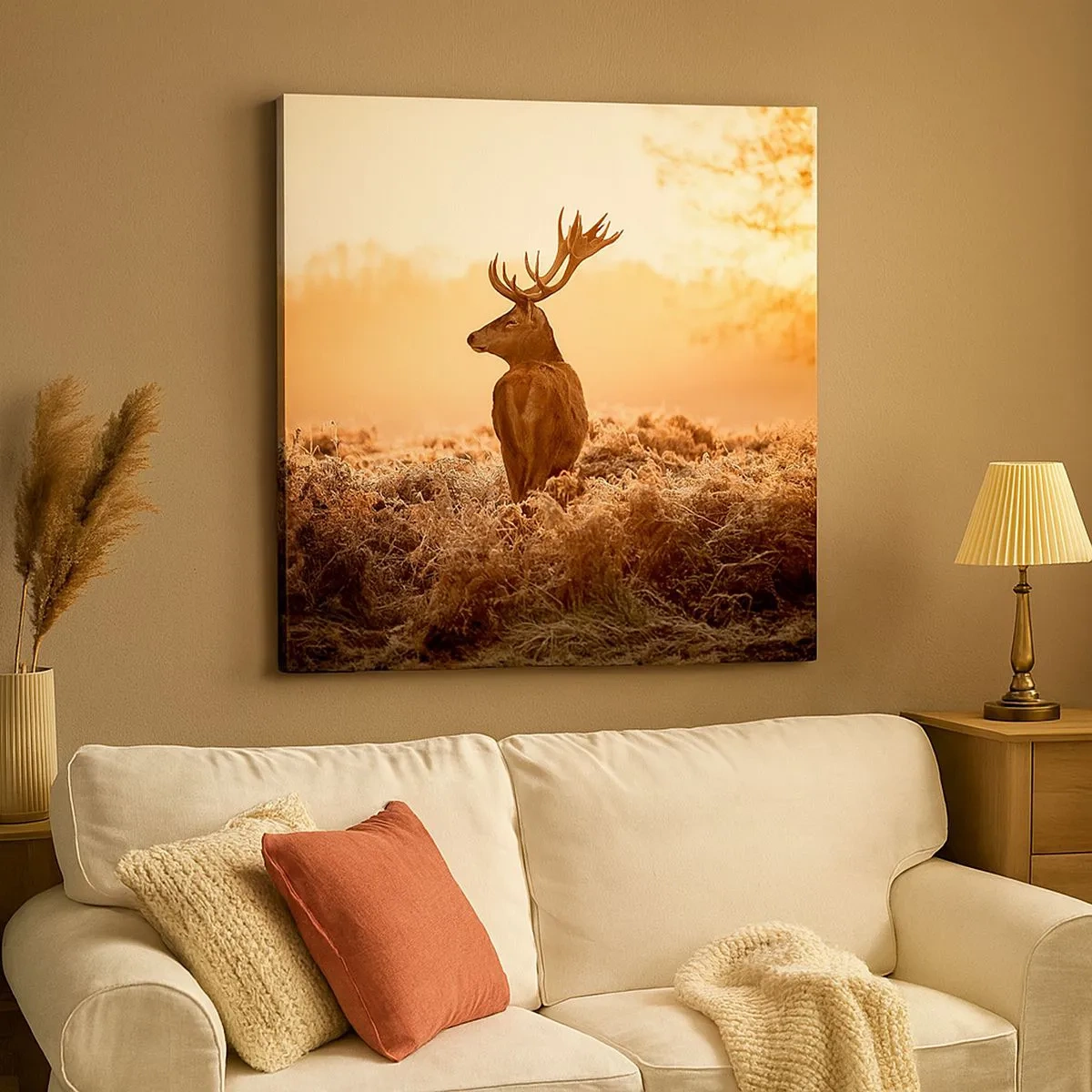 Schilderen op canvas - Heer van het landgoed - 30x30 cm