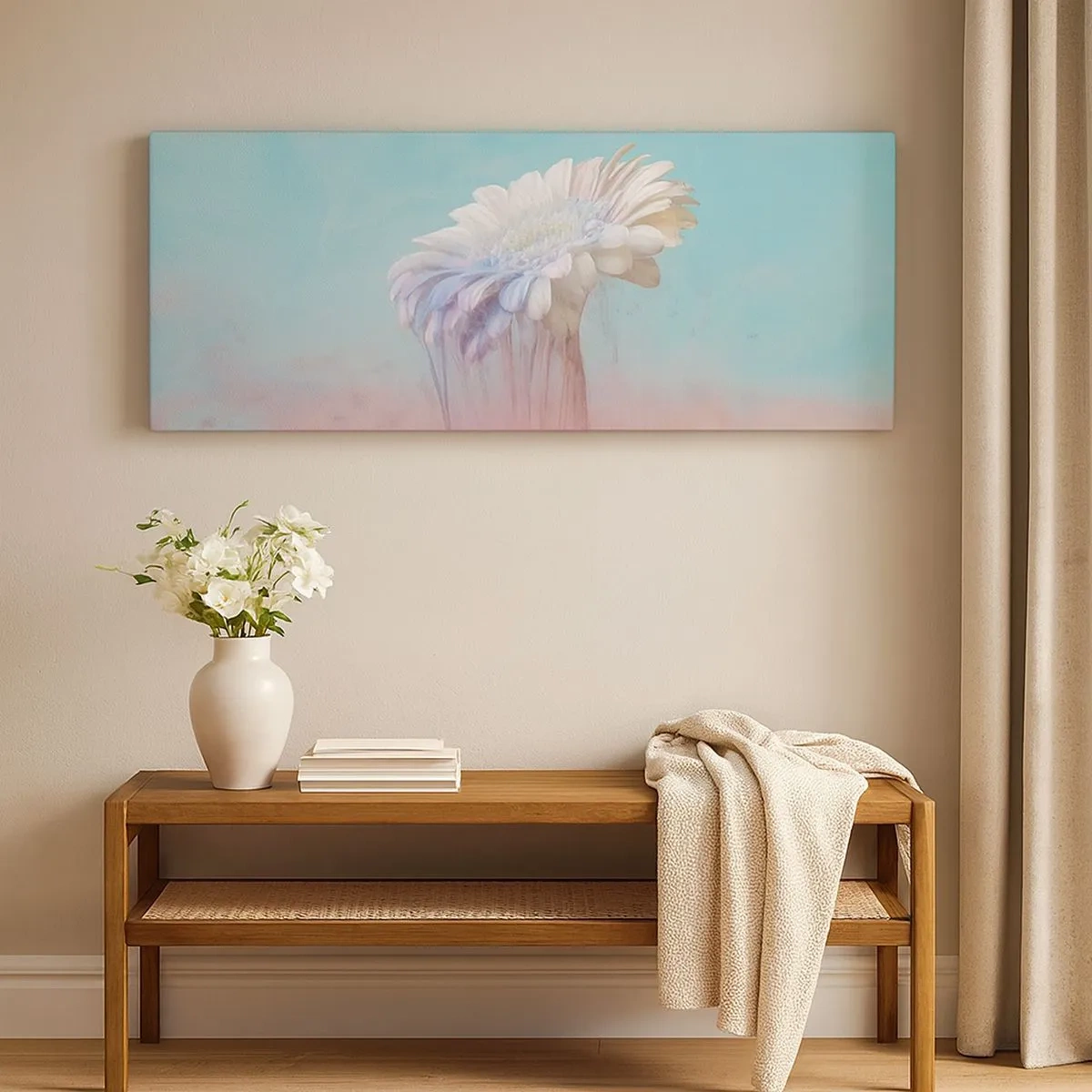 Schilderen op canvas - De bloemenonderwereld - 100x40 cm