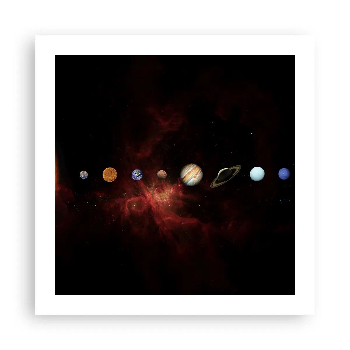 Poster - Onze buurt - 50x50 cm