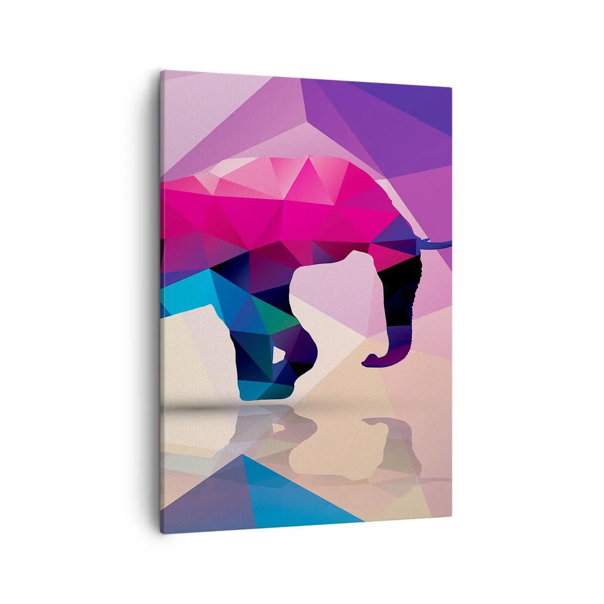 Schilderen op canvas - Kristallen dinosaurus - 50x70 cm