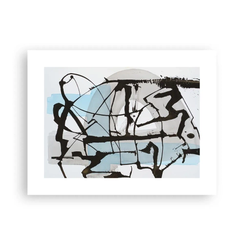 Poster - Toch blauw - 40x30 cm