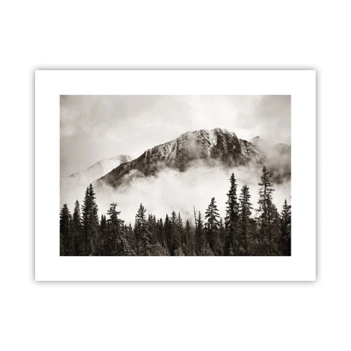 Poster - Granieten liniaal - 40x30 cm