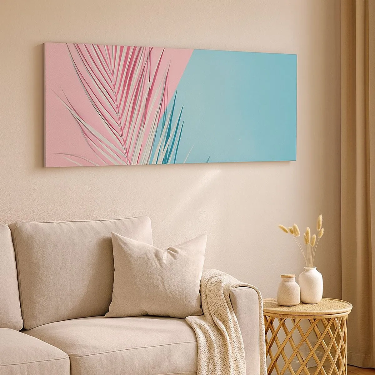 Schilderen op canvas - Tropische impressie - 100x40 cm