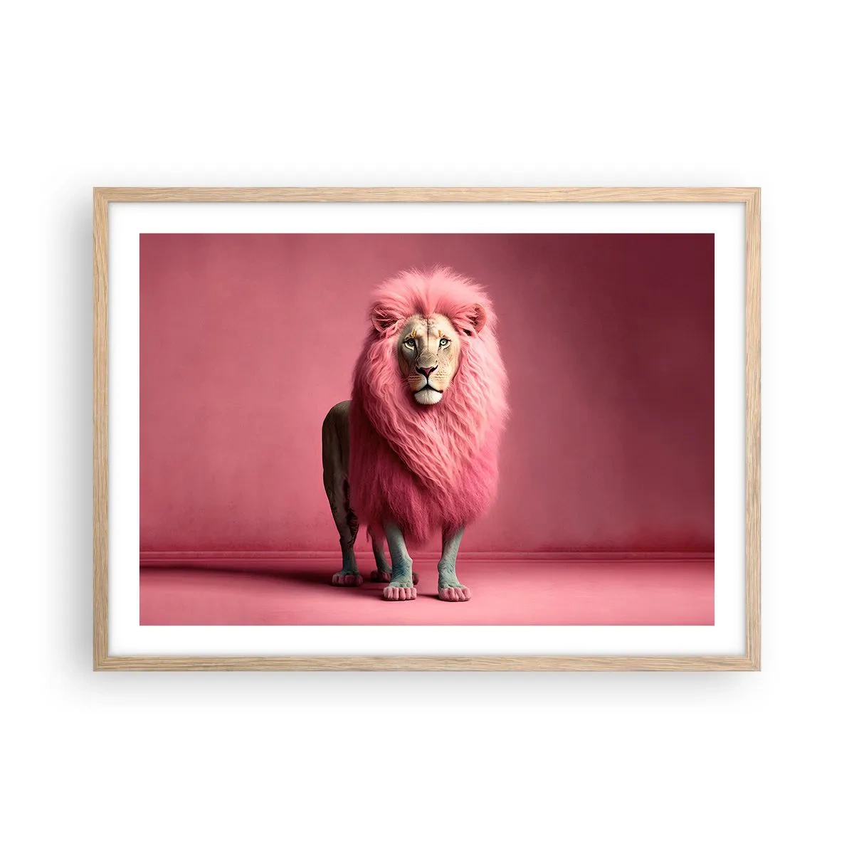 Een poster in een licht eiken lijst - En je bent niet meer bang - 70x50 cm
