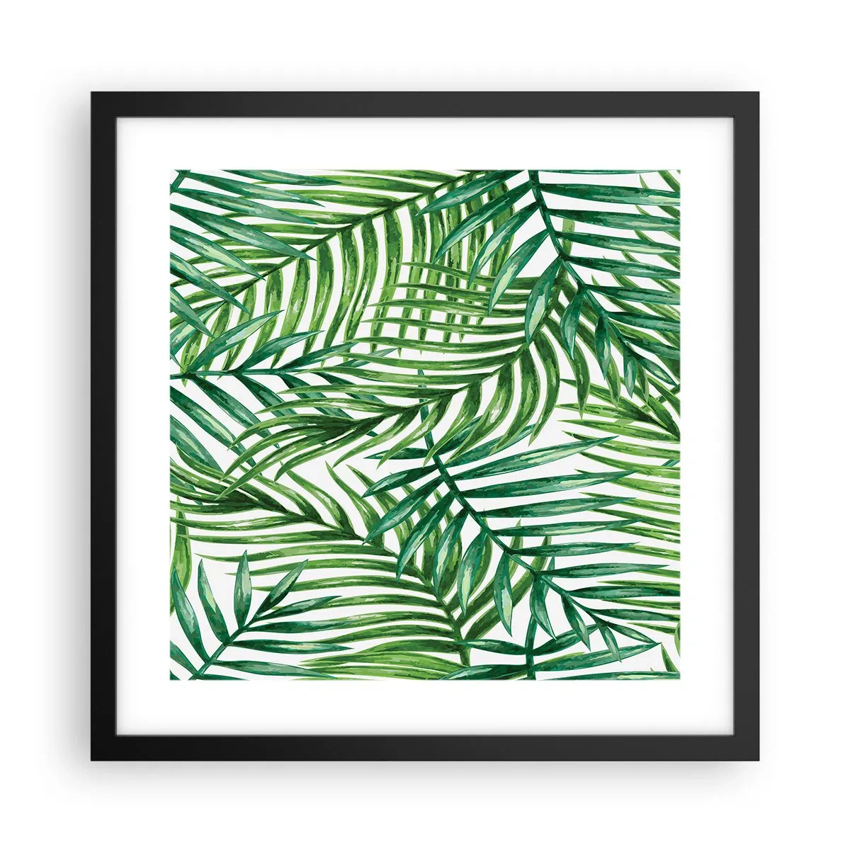 Poster in een zwarte lijst - Onder de groene luifel - 40x40 cm