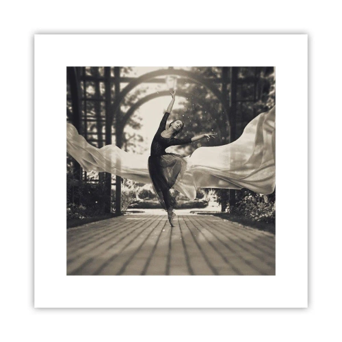 Poster - De dans van de tuingeest - 30x30 cm