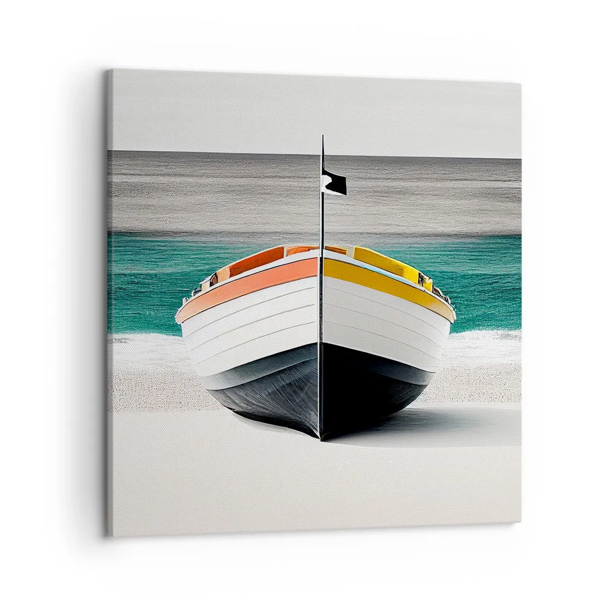 Schilderen op canvas - Op zijn plaats - 50x50 cm