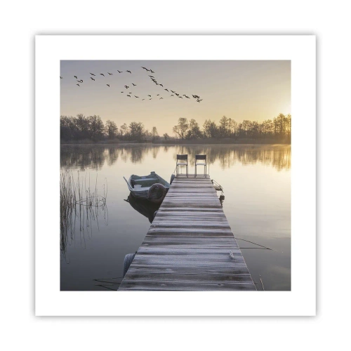 Poster - Ik ben zo terug - 40x40 cm