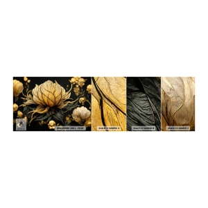 Fotobehang Staaltje Standard Eco - Subtiele kwetsbaarheid - Bloem, Art-deco, Glamour - 100x30 cm