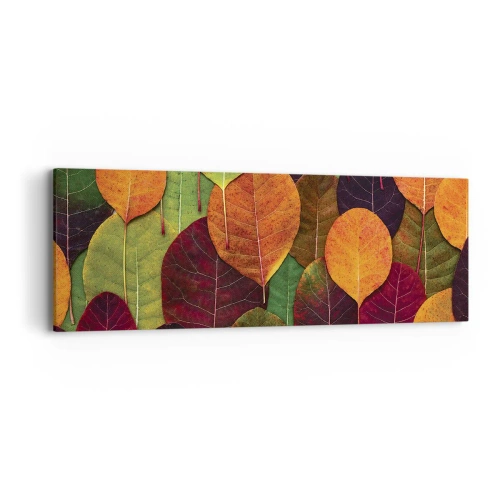 Schilderen op canvas - Herfst mozaïek - 90x30 cm