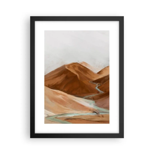 Poster in een zwarte lijst - Naar de bron - 30x40 cm