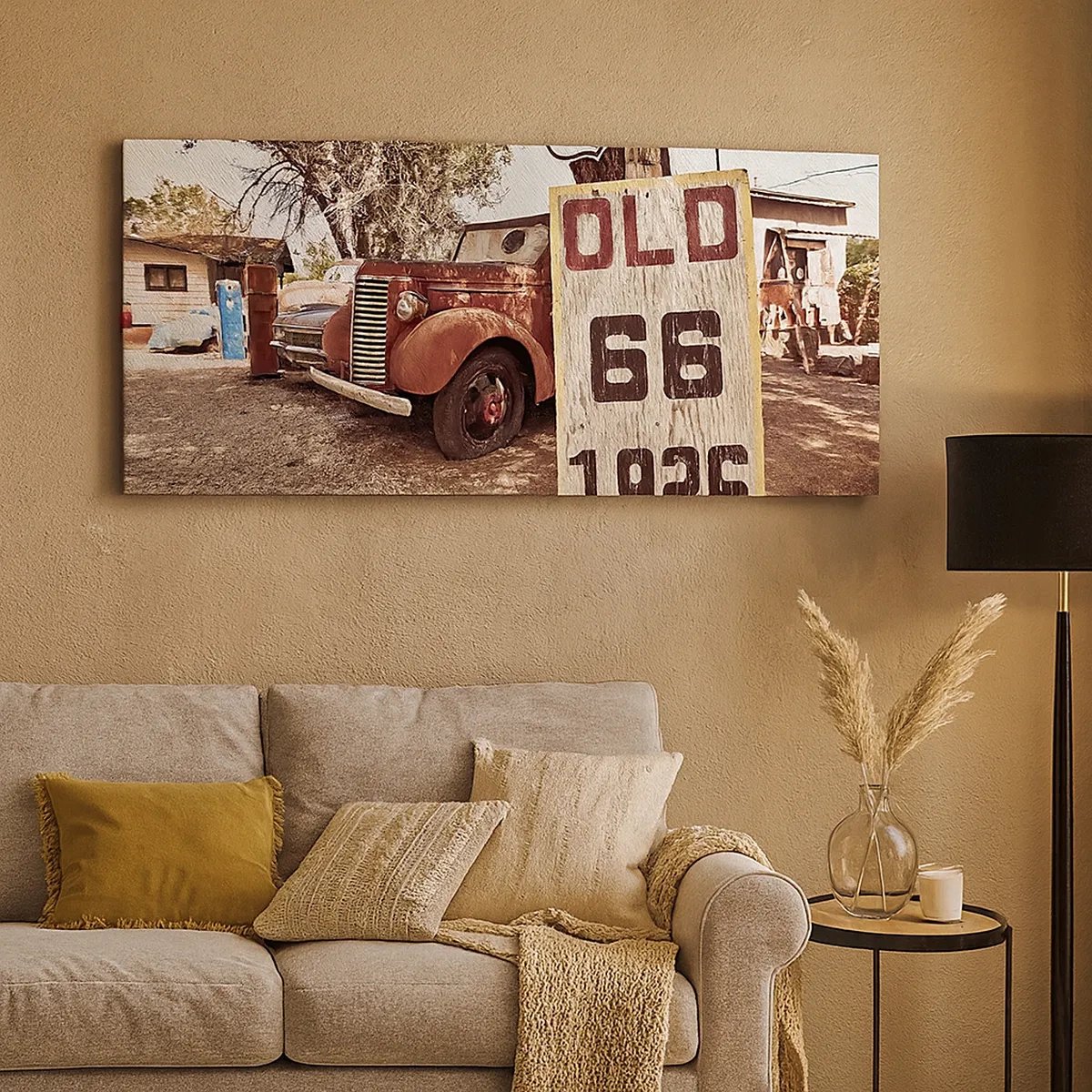 Schilderen op canvas - Een legende van de Amerikaanse provincie - 30x30 cm