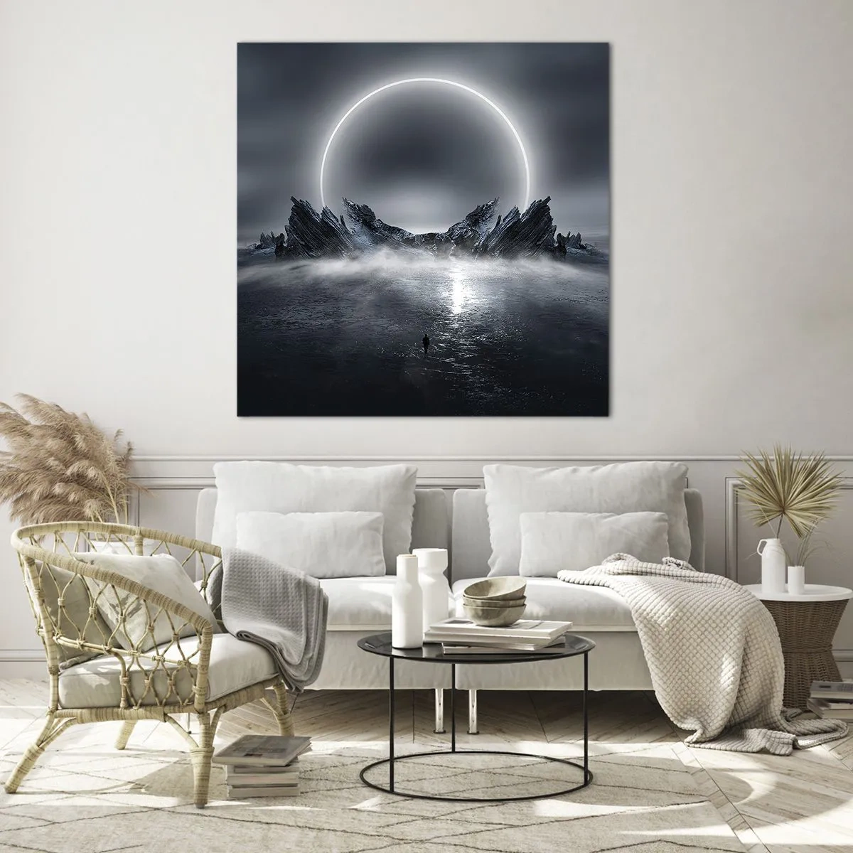Schilderen op glas - Einde van het verhaal - 70x70 cm