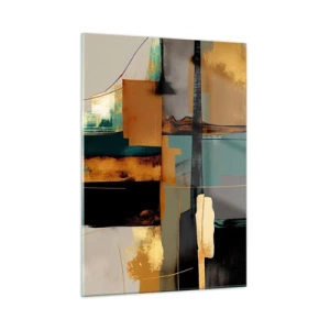Schilderen op glas - Abstractie – licht en schaduw - 50x70 cm