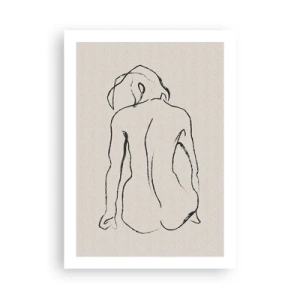 Poster - Naakt meisje - 50x70 cm