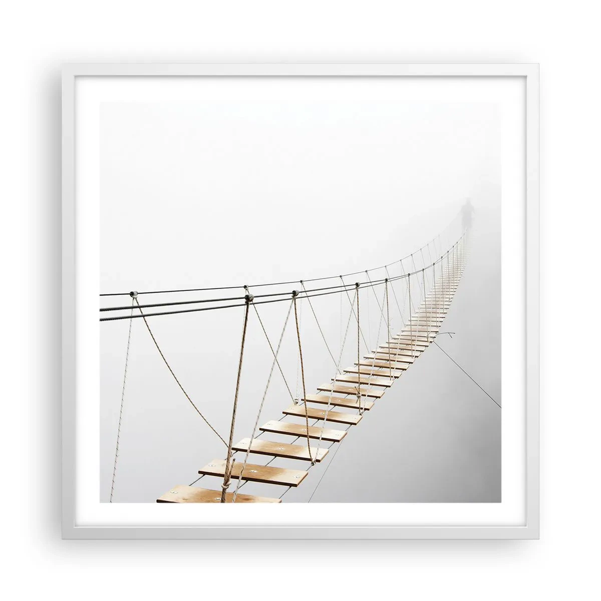 Poster in een witte lijst - Waar zal het je brengen? - 60x60 cm