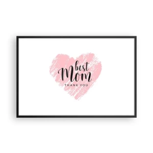 Poster in een zwarte lijst - Altijd het juiste moment - 91x61 cm