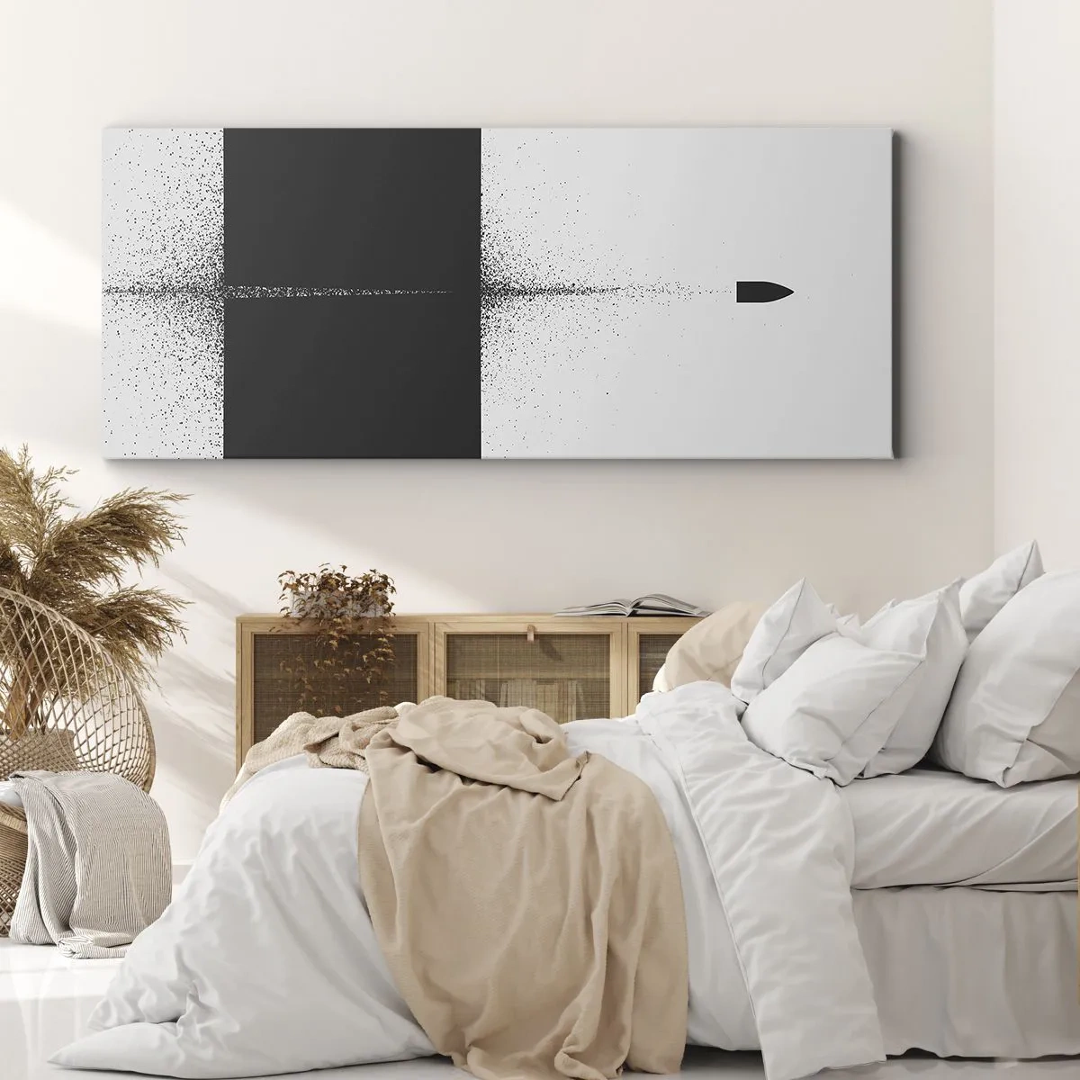 Schilderen op canvas - Rechtstreeks naar het doel - 100x40 cm