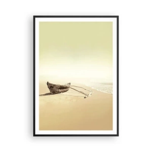 Poster in een zwarte lijst - Geheugen van de Stille Zuidzee - 70x100 cm