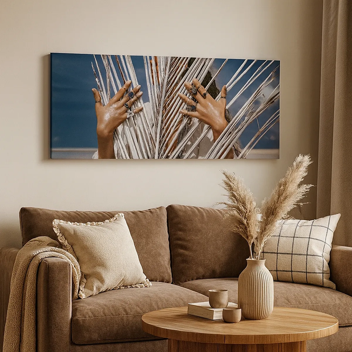 Schilderen op canvas - Het meisje van de sjamaan? - 30x30 cm