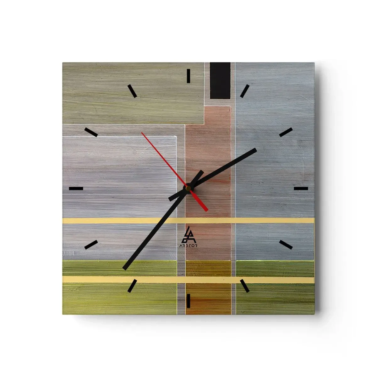 Wandklok - Klok - Eenvoudig en rustig - 30x30 cm