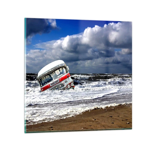 Schilderen op glas - En je bent verrast? - 30x30 cm