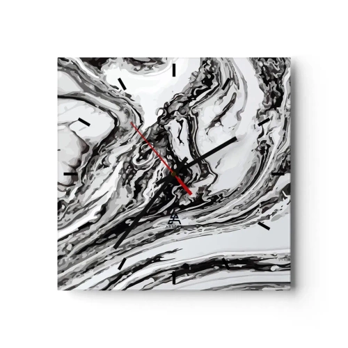 Wandklok - Klok - In het begin was er chaos - 30x30 cm