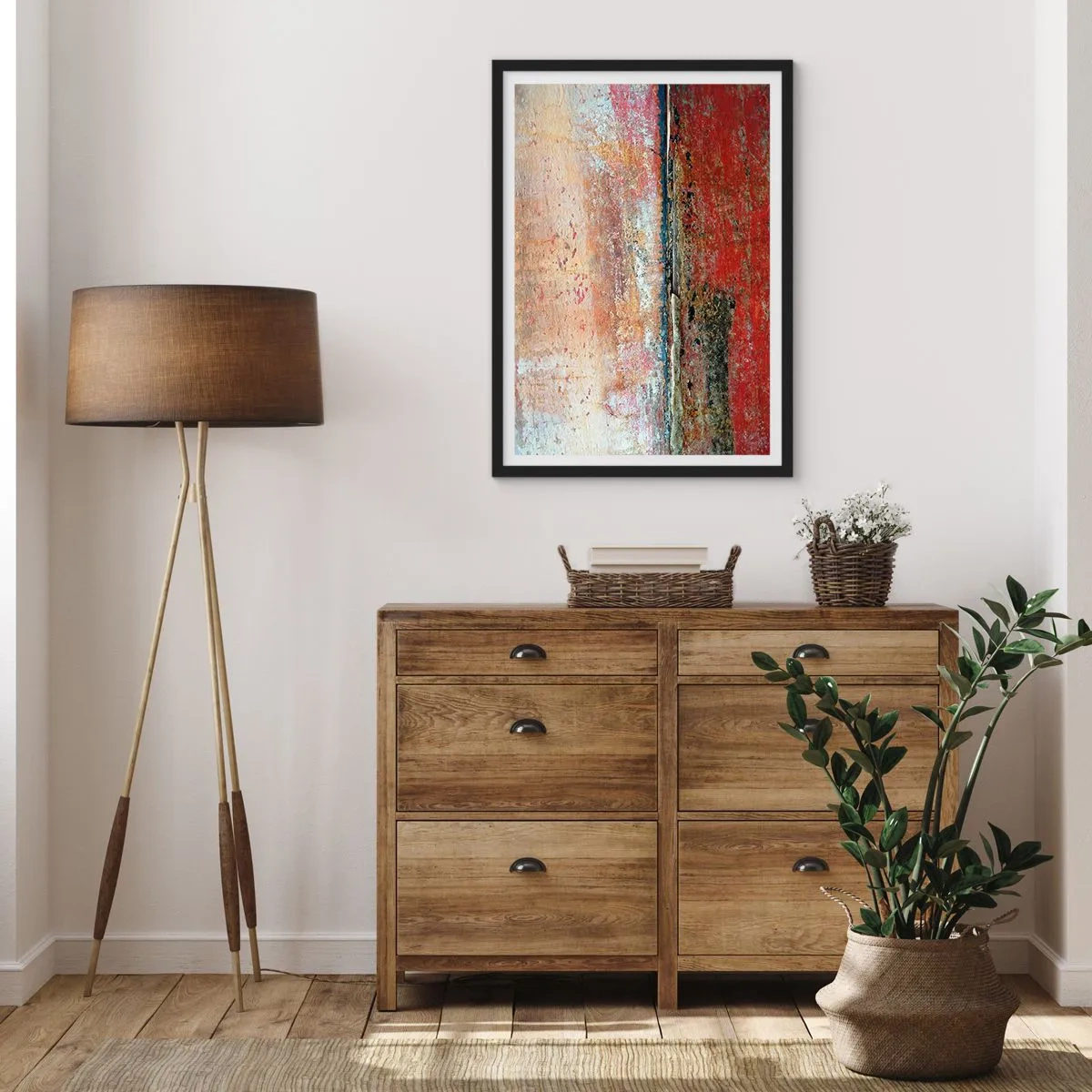 Poster in een zwarte lijst - Wellicht is het de zee - 70x100 cm