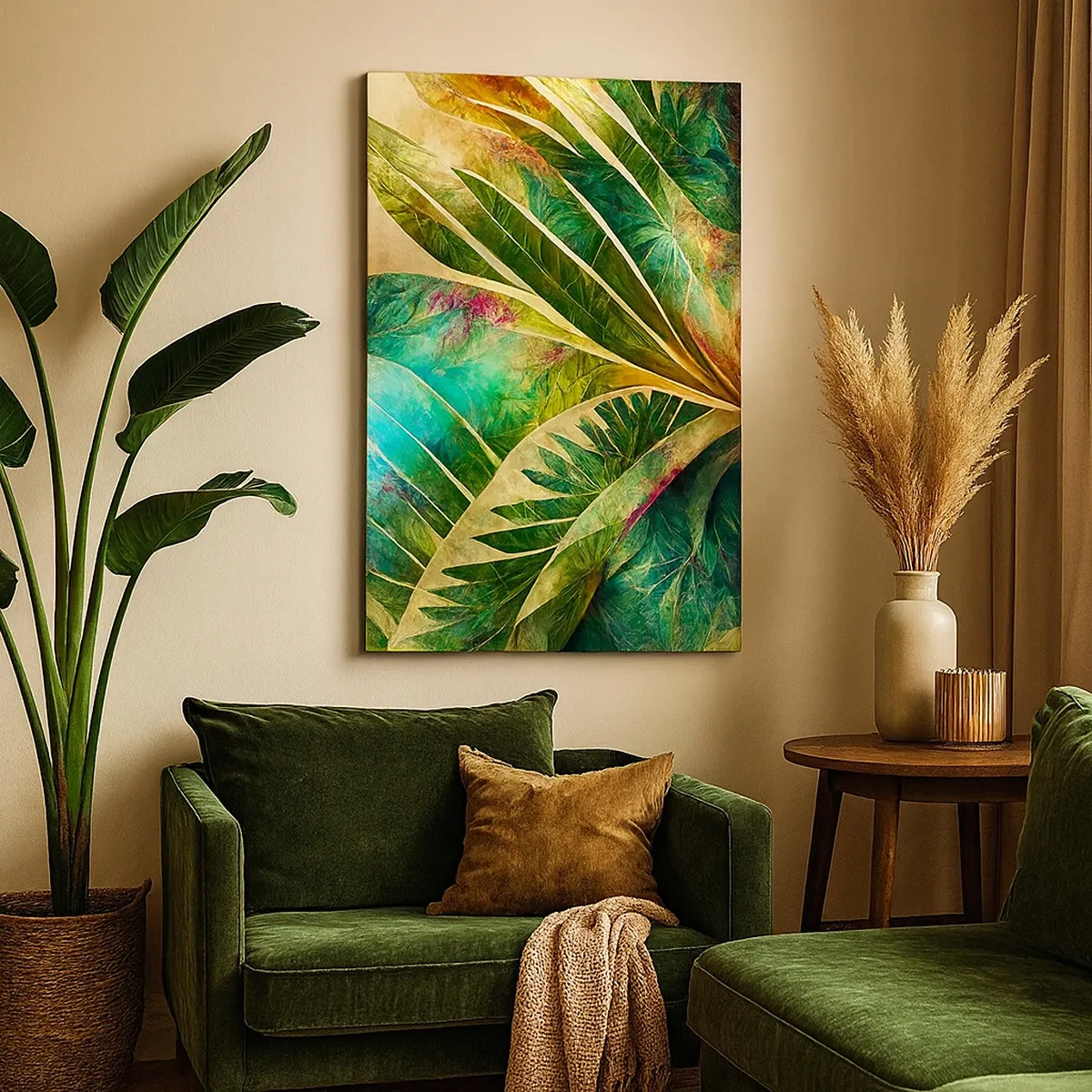 Schilderen op canvas - De kleuren van de tropen - 50x70 cm