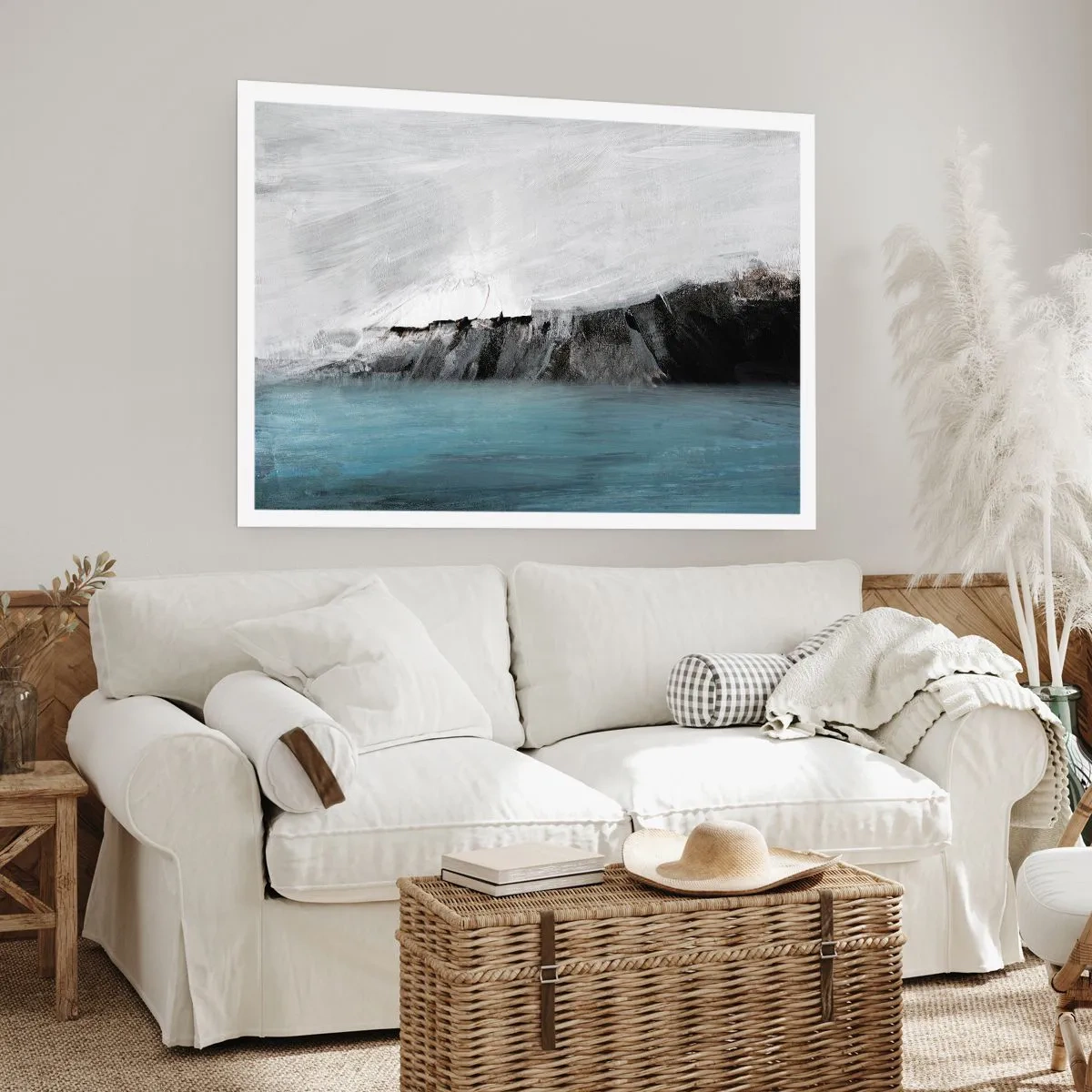 Poster - Water – aarde: botsing der elementen - 100x70 cm