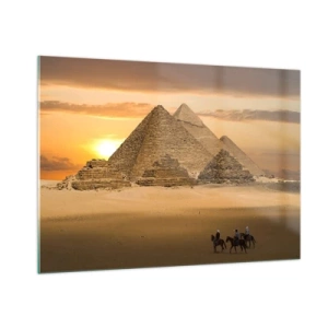 Schilderen op glas - Geen verandering gedurende duizenden jaren - 100x70 cm
