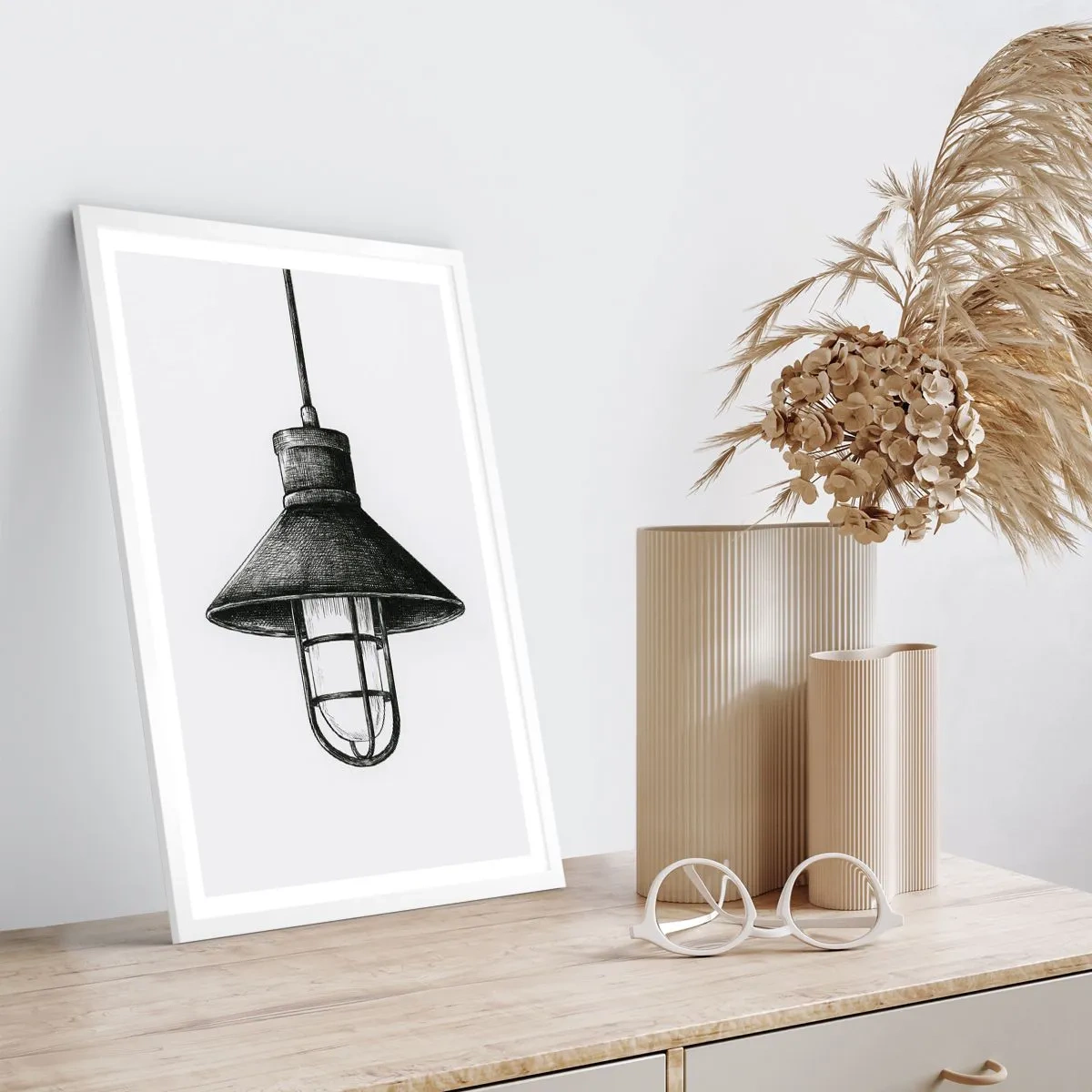 Poster in een witte lijst - Zoals jaren geleden… - 70x100 cm