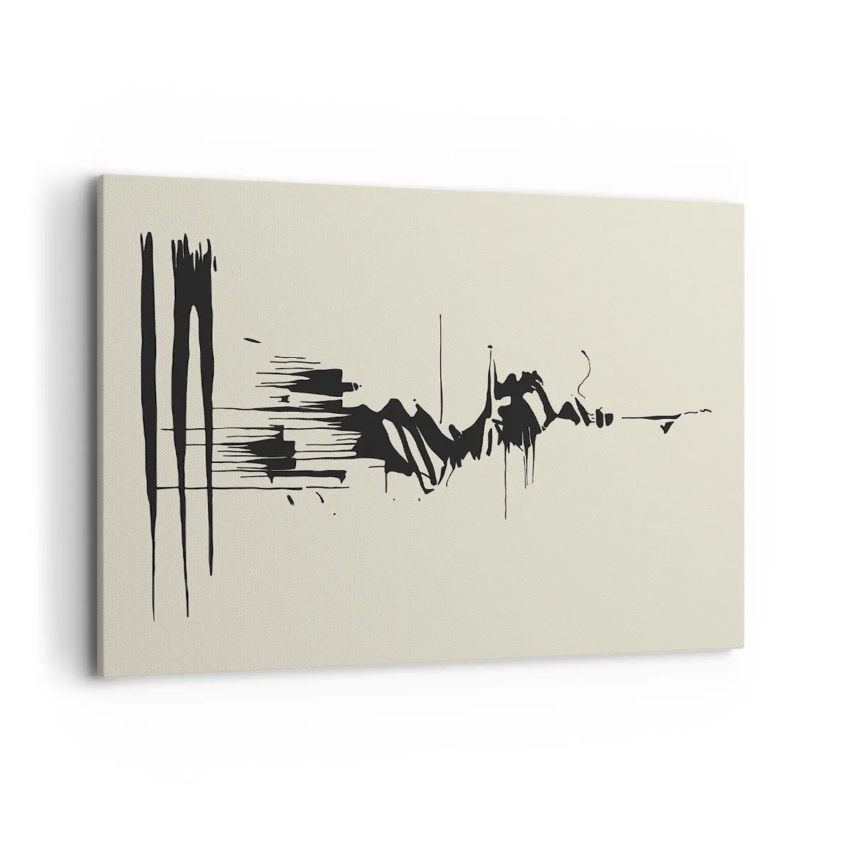 Schilderen op canvas - Overhaaste abstractie - 120x80 cm