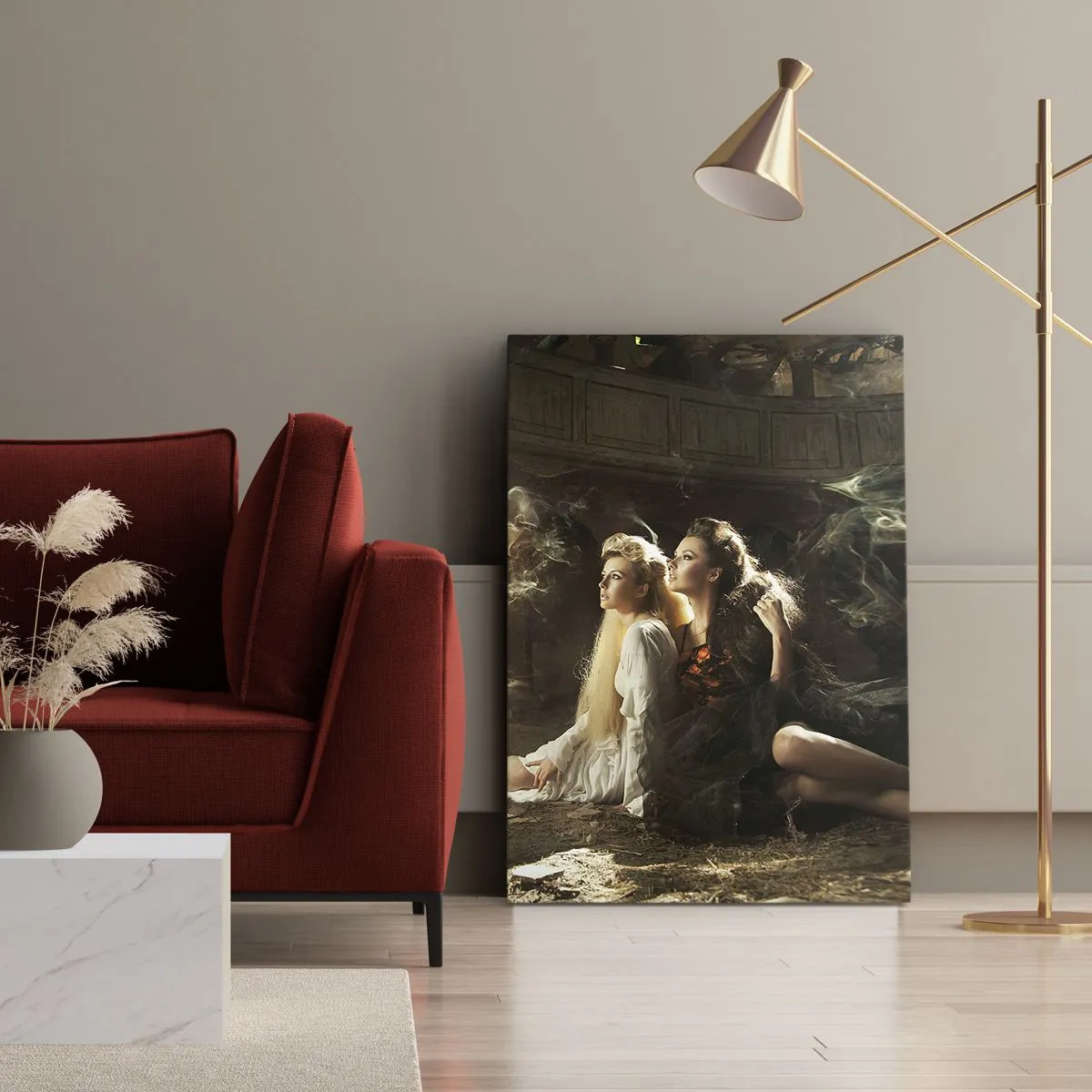 Schilderen op canvas - En er was poëzie - 45x80 cm