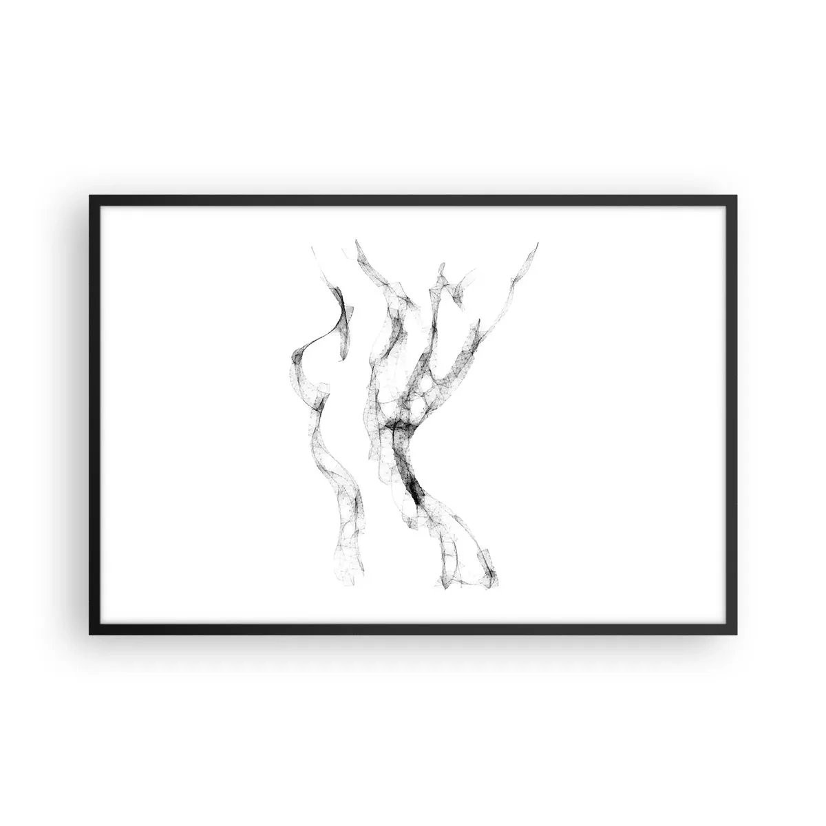 Poster in een zwarte lijst - Mooi en sterk - 91x61 cm