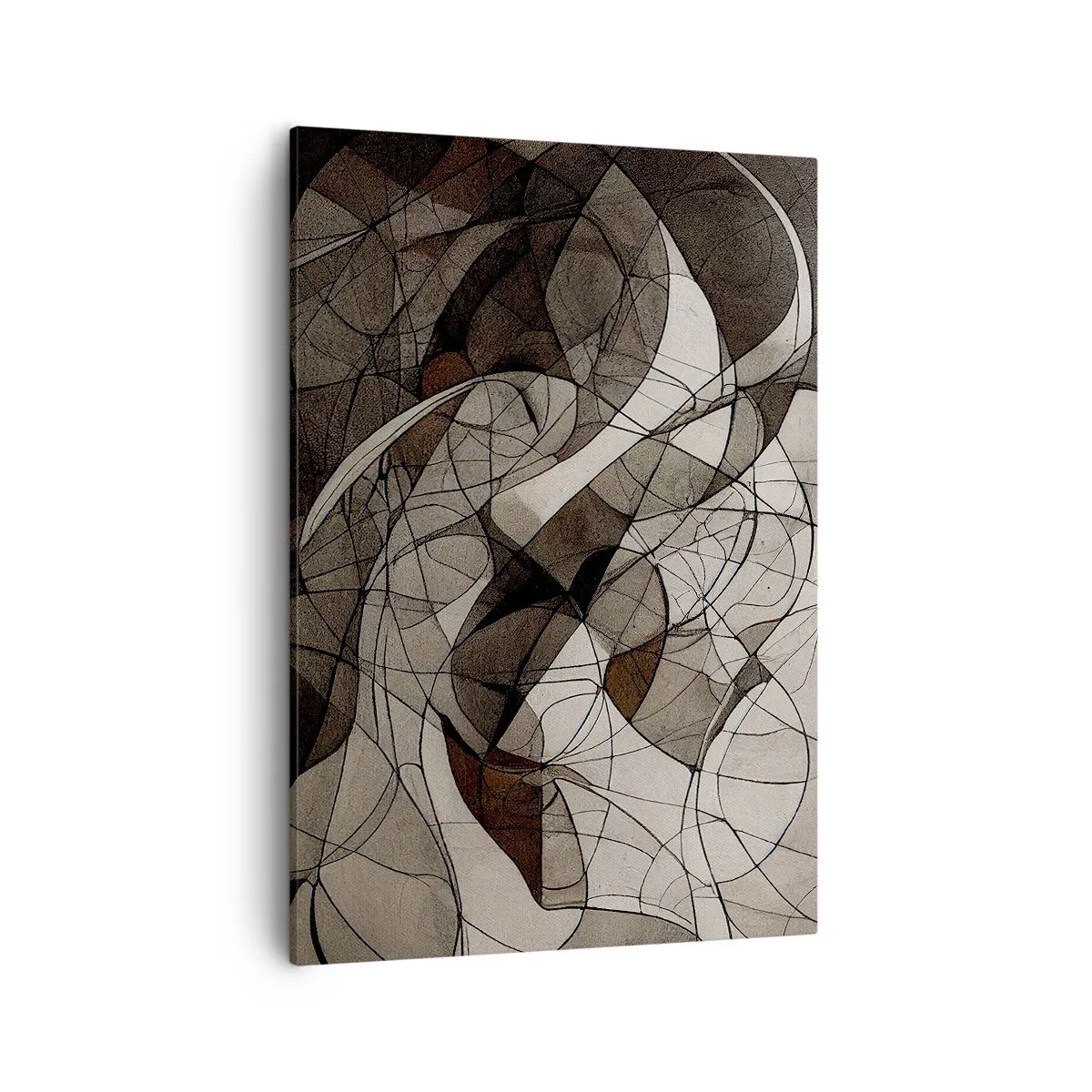 Schilderen op canvas - Circulatie van aardekleuren - 50x70 cm